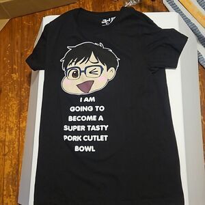 YURI On Ice UNSEX TEE SUPER TASTY PORK CUTLET BOWL XSmall